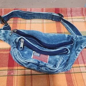 Denim Fanny Pack Preowned